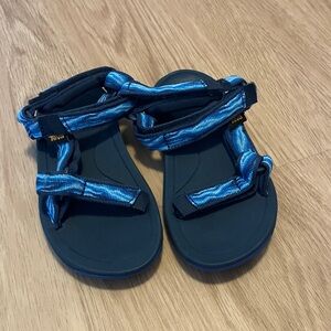 Teva Black and Blue Strappy Sandals